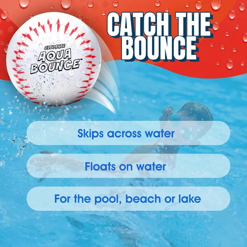Vista 5 de Activ Life Ultimate - Paquete de 2 pelotas de salto de agua más grandes de 3 pulgadas, pelotas rebotadoras para diversión en la piscina y la playa