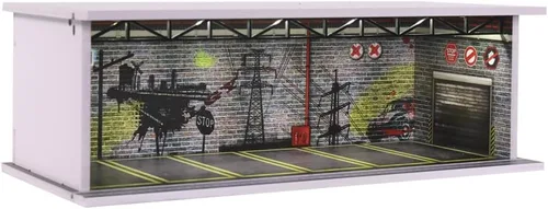 Vista 7 de Vitrina de garaje Diorama escala 1/64 para coches modelo fundido a