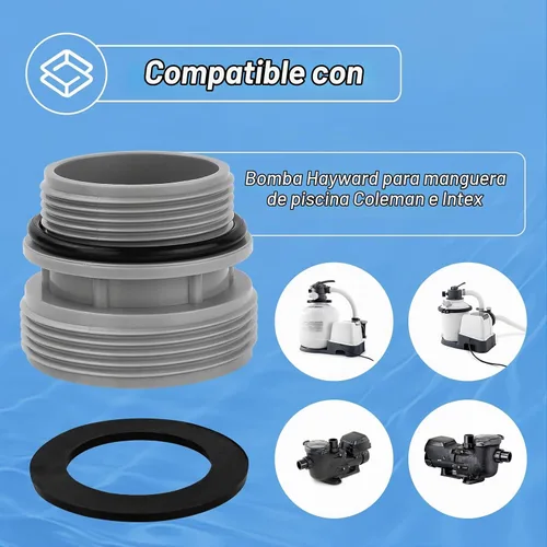 Vista 3 de Kit de adaptadores de conversión de manguera compatible con Intex Coleman
