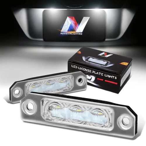 Vista 28 de Par de luces LED para placa de matrícula Compatible con 99-03 Protégé / 02-03 Protege5 / 99-05 Miata MX-5, YL8Z13550AA NC1051270BL, NVL-LPL-009