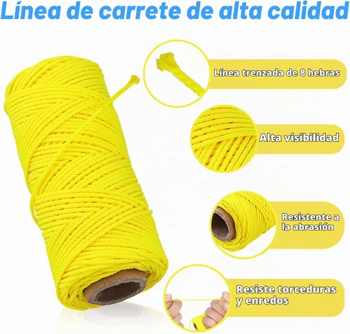 Vista 5 de Reemplazo de línea de carrete de buceo, cable de nailon de 150 pies
