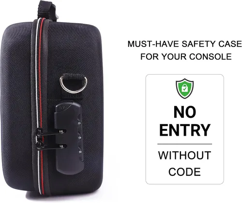 Vista 4 de Magictodoor Funda de transporte con bloqueo para Nintendo Switch Switch OLED de carcasa rígida para consola, 2 controladores profesionales, base