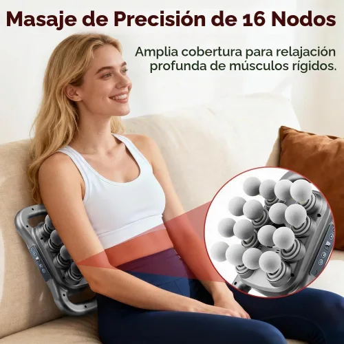 Vista 3 de Masajeador de espalda para alivio de tejido profundo masajeador