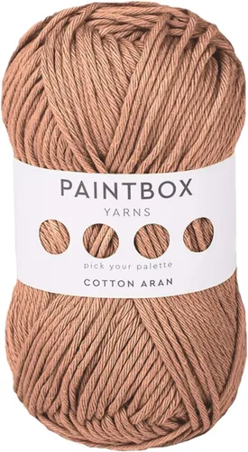 Vista 41 de Paintbox Yarns 100% algodón Aran, 50 g (1.76 oz), 85 m (93 yardas) - Lana blanca en cartón para crochet, tejer - Suave, ligera para suéter, ropa