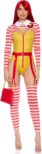 Vista 3 de Forplay Disfraz sexy de comida rápida para mujer, talla Me Up, multicolor