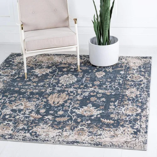 Vista 23 de Unique Loom Portland Collection - Alfombra central (2 pies 2 pulgadas x 3 pies 1 pulgada, rectangular, negro y blanco/negro)