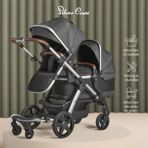 Vista 4 de Silver Cross Paseo a bordo de ola/costa Accesorios para cochecito Sistema de viaje compacto Agarre máximo Duradero