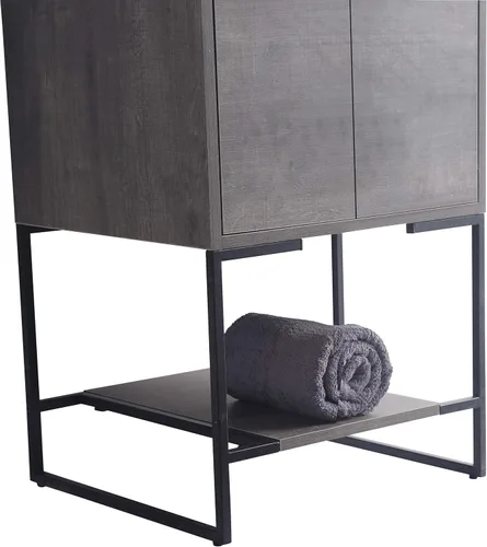 Vista 7 de Mueble de baño URBANIA VANITY con 2 puertas, estante y lavabo
