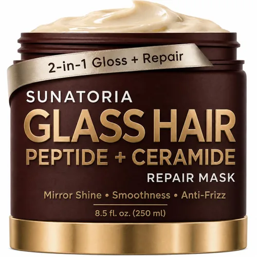 Vista 12 de SUNATORIA Mascarilla de queratina para el cabello - Acondicionador profundo para cabello dañado y seco - Hidrata, repara, nutre - Tratamiento