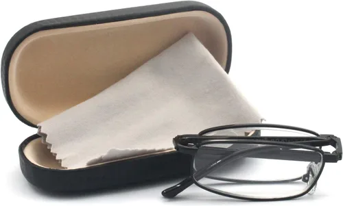 Vista 2 de Paquete de 3 gafas de lectura plegables unisex, color negro, bronce y plateado
