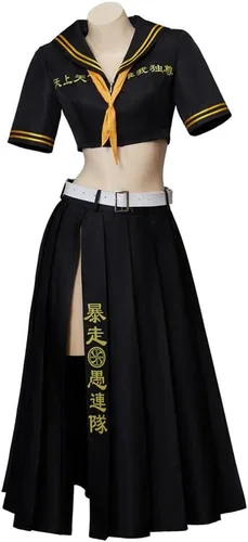 Vista 2 de Disfraz de los Vengadores para hombre, disfraz de cosplay de Manjirou Sano, uniforme de Halloween