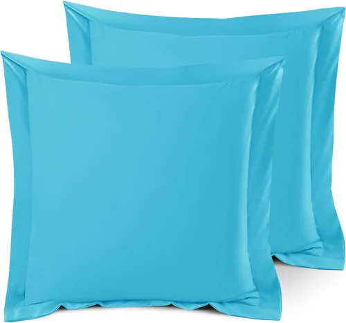 Vista 95 de Nestl Juego de 2 fundas tipo sham de almohada suaves - Fundas de almohada de microfibra de doble cepillado - Fundas de almohada de cama premium