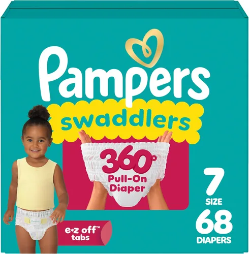 Vista 32 de Pañales Pampers - Swaddlers 360° - Talla 3, 70 unidades, hasta 100% de protección contra fugas, ajuste cómodo y seco, diseñado para cambios fáciles