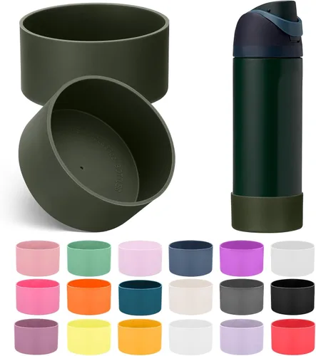 Vista 14 de Mity rain Bota de silicona 2PCS para botella de agua Owala FreeSip Malvavisco tímido