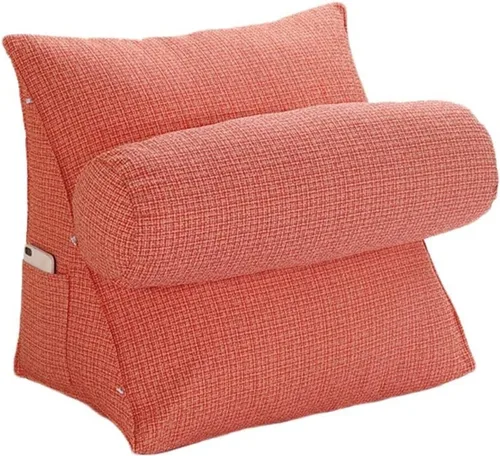 Vista 3 de Cojín triangular de cuña para cama, almohada de cuña para dormir, reflujo ácido, embarazo, respaldo ajustable para cama, almohadas de lectura