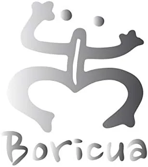Vista 2 de Boricua Coqui Puerto Rico Taino - Calcomanía de vinilo de 5 pulgadas, diseño de rana para automóvil, SUV, camión, calcomanía para automóvil, Boriken