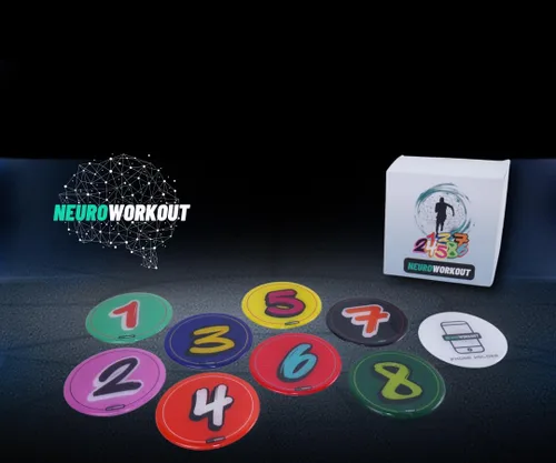 Vista 2 de Sistema de entrenamiento de reacción NeuroWorkout - Entrenador de reflejo y agilidad para atletas, niños y rehabilitación - Mejora el tiempo