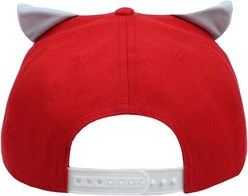 Vista 4 de Bioworld Inuyasha Anime Cartoon Necklace Rojo y Azul El Snapback Sombrero, Rojo