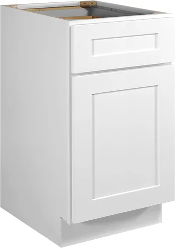 Vista 29 de Design House Brookings - Armario de cocina con base sin ensamblar, 9 pulgadas de ancho x 24 pulgadas de profundidad x 34.5 pulgadas de alto, marrón