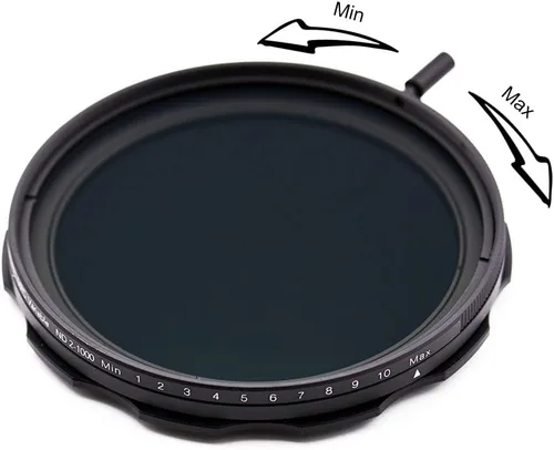 Vista 2 de JONGSUN Filtro ND variable de 2.835 in, S-Pro MRC de 16 capas de nano recubrimientos, más de 10 paradas ND2-ND1000 ajuste continuo graduado, kit