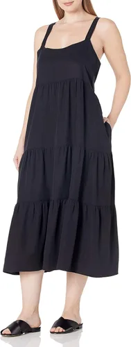Vista 4 de The Drop - Vestido suelto y largo modelo Britt, escalonado, para mujer