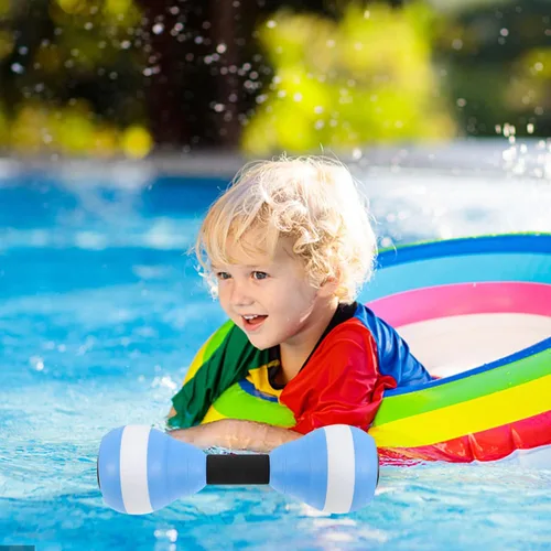 Vista 7 de BESPORTBLE Mancuernas aeróbicas acuáticas, 1 par de mancuernas flotantes de Eva para entrenamientos de piscina