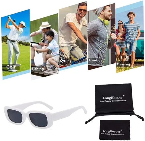 Vista 5 de Long Keeper - Gafas de sol rectangulares para mujer protección UV 400