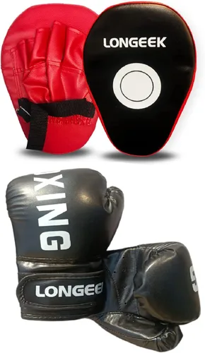 Vista 18 de Guantes de boxeo para niños de 4/6 onzas, guantes de entrenamiento, guantes de bolsa, guantes de lucha para niños de 3 a 15 años