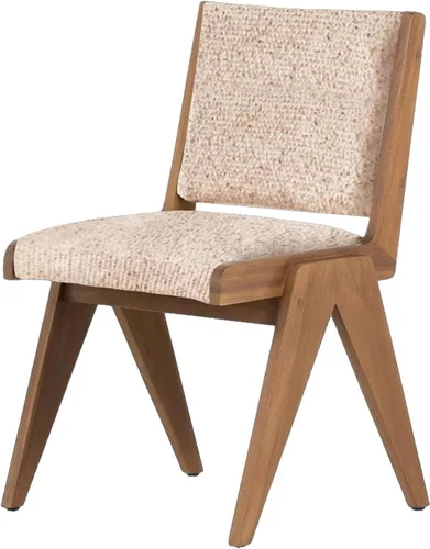 Vista 10 de Dining Chairs Linen Mid Century,Kitchen Chairs with Wood Legs,Farmhouse Dining Room Chair,Living Room Chair Armless Accent with Back for Room Black