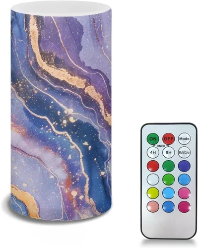 Vista 9 de Velas LED sin llama personalizadas que funcionan con pilas con temporizador remoto que cambia de color, personaliza fotos y texto, hazlo tú mismo tu