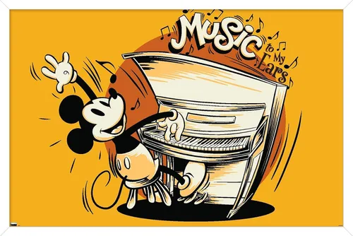 Vista 12 de Trends International Disney Mickey Mouse - Póster musical de pared, 34 pulgadas de largo x 22.4 W, versión premium sin marco