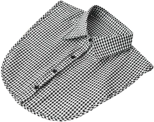 Vista 18 de YEKEYI Blusa Lady Half Shirt - Cuello desmontable Dickey para mujer 1