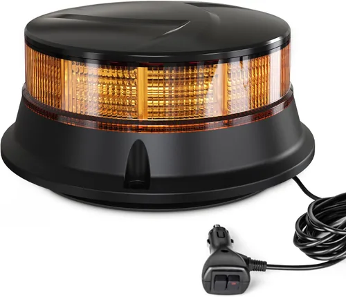Vista 7 de Agrieyes Clase I Gran Luz de Baliza LED de 6.6 Pulgadas, 80W, Luces de Advertencia y Precaución Automáticas Sensibles a la Luz, Luces Ámbar2