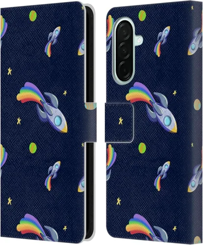 Vista 173 de Head Case Designs Officially Licensed Carla Morrow Colorful Space Dice Patterns Leather Wallet Case Compatible with Samsung Galaxy A07 4G