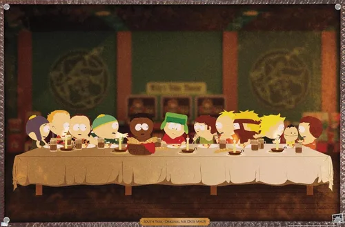 Vista 4 de Trends International South Park - Póster de pared de la última cena, 14.72 x 22.37 pulgadas, paquete de póster y alfiler de alta calidad