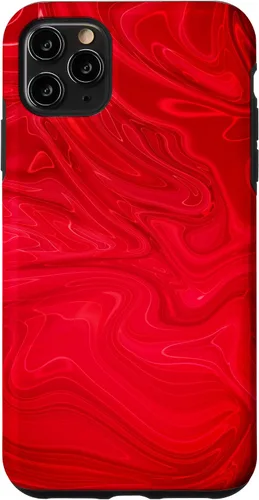 Vista 4 de Funda para iPhone 12 mini Groovy Liquid Swirl Hippie Red Psycodélica
