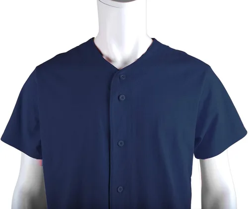 Vista 3 de OLLIE ARNES Camiseta de béisbol, camisa hip-hop, con botones, uniforme de equipo, para hombres, jóvenes, tallas de niños pequeños