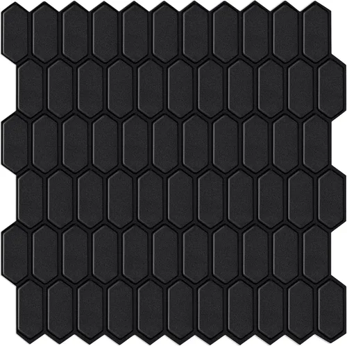 Vista 8 de Azulejos hexagonales para despegar y pegar para cocina, azul oscuro para salpicaduras de cocina, azulejos para salpicaduras de cocina, azulejos