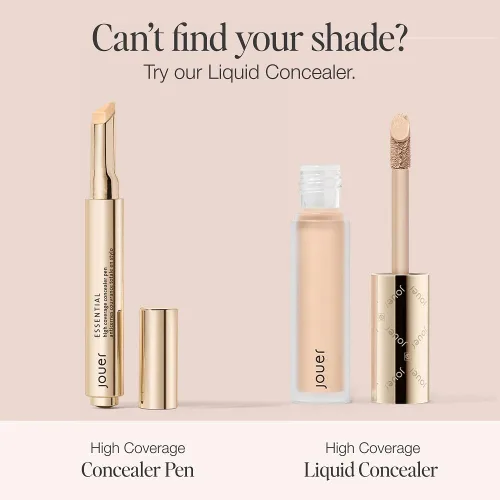 Vista 6 de Jouer Essential - Lápiz corrector de alta cobertura para debajo de los ojos - Corrector para ojeras - Maquillaje iluminador para círculos