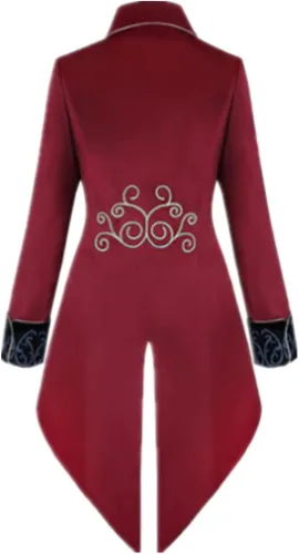 Vista 2 de Chaqueta steampunk vintage para hombre, estilo gótico, victoriano, uniforme