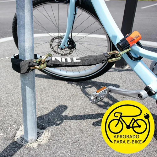 Vista 5 de Kryptonite New York 1275 Candado de Cadena con Anillo Cinch para Bicicleta, 2.5 Pies de Largo, Extra Resistente Anti-Robo Sold Secure Gold, Candado