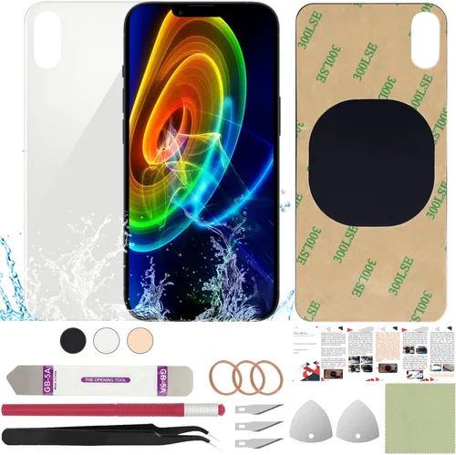 Vista 21 de Funda trasera de repuesto compatible con iPhone 8 de 4.7" + Herramientas profesionales (Gris espacial) Incluye herramientas profesionales, cinta