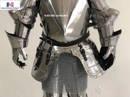 Vista 8 de NauticalMart Disfraz de caballero medieval de armadura - LARP Wearable Auténtico