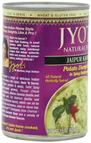 Vista 6 de Jyoti Jaipur Karhi, 12 latas de 15 oz cada una, todo natural, producto de Estados Unidos, sin gluten, vegetariano, sin BPA