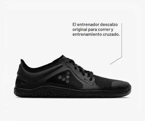 Vista 9 de Vivobarefoot Zapatillas Primus Lite de tejido natural para hombre Negro