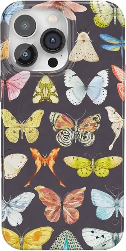 Vista 51 de Casely iPhone 14 Pro Case All Boo'd Up Purple Ghost Compatible with MagSafe Classic Ultra Thin Design