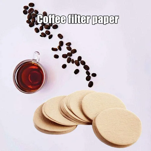 Vista 8 de 100 filtros de café, filtros de papel desechables, filtros de café redondos de repuesto compatibles con filtro de café Aerobie Aeropress y cafetera