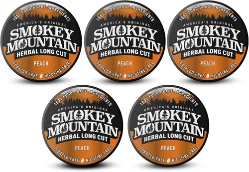 Vista 12 de Smokey Mountain - Tabaco a base de hierbas de corte largo – Menta ártica – Caja de 5 latas - Rapé sin tabaco y sin nicotina