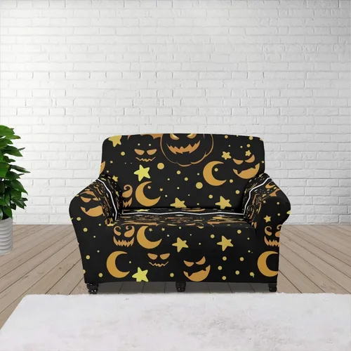 Vista 41 de Funda de sofá con diseño de árbol de bandera estadounidense para sofás y sofás, decoración navideña, funda antideslizante para sofá de 1 cojín