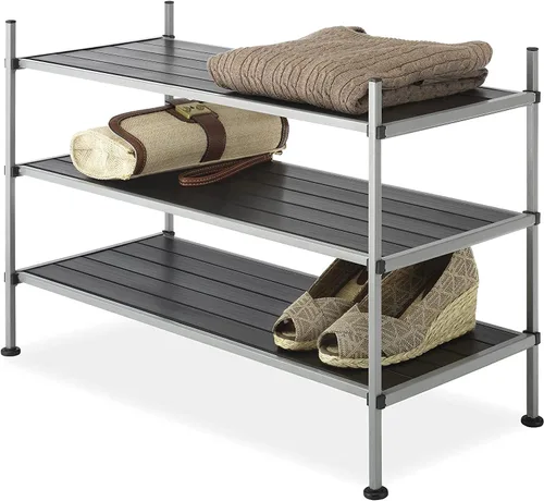 Vista 12 de Whitmor Torre de zapatos de 10 niveles, 50 pares, cromo